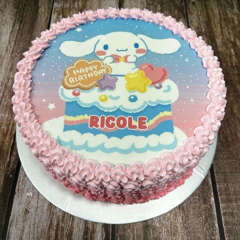 Cinnamoroll icing image Ombre Cake