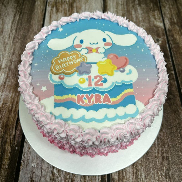 Cinnamoroll icing image Ombre Cake