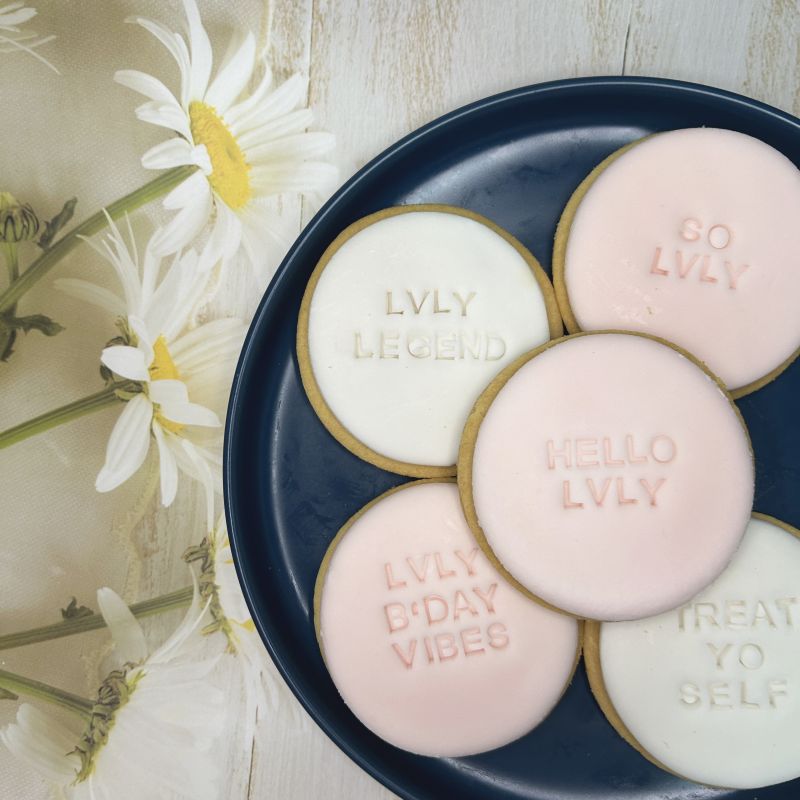 Alphabet Fondant Imprint Cookies