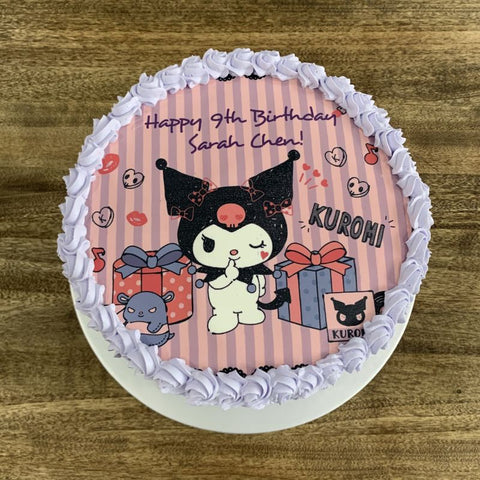 Kuromi icing image Ombre Cake