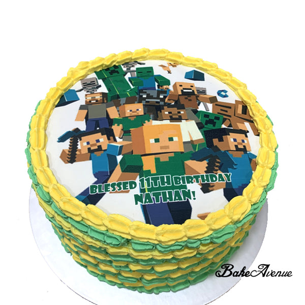 Minecraft icing image Ombre Cake