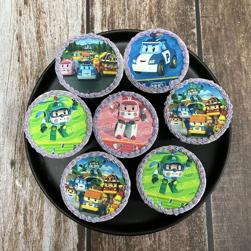 Robocar icing image Cupcakes