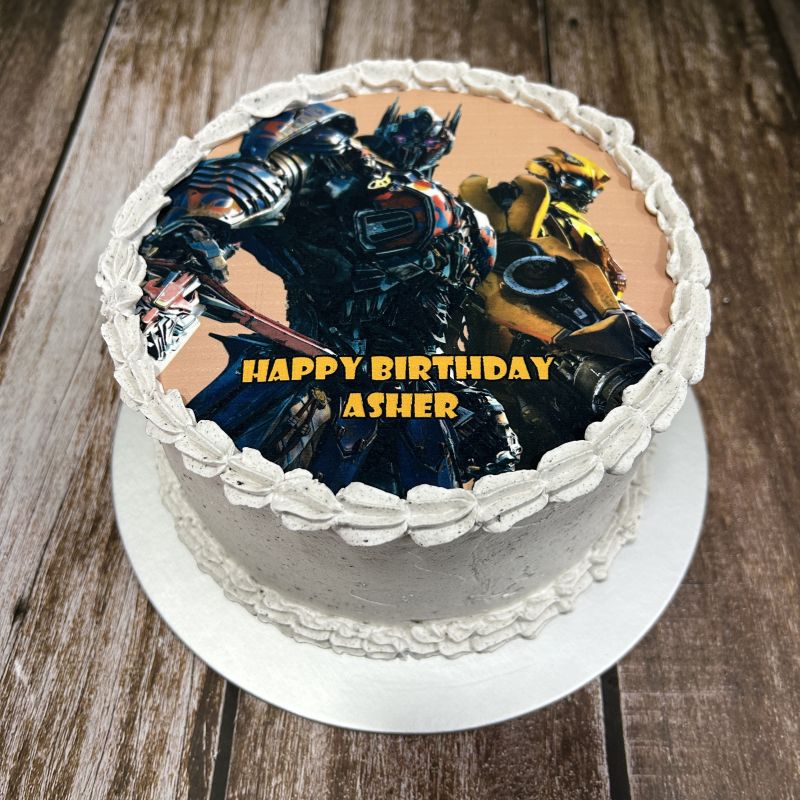 Transformer icing image Oreo Cake