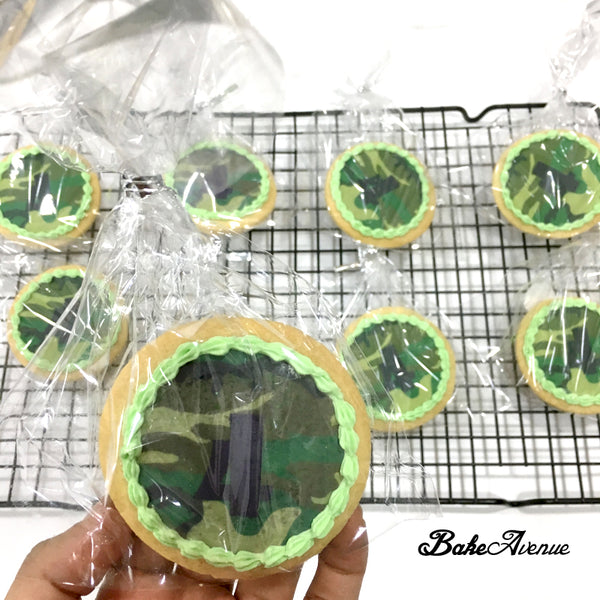 Army Theme icing image Cookies