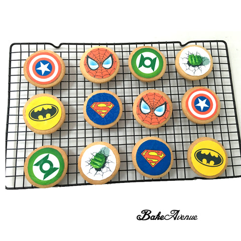 Super Hero icing image Cookies (No Skirting)