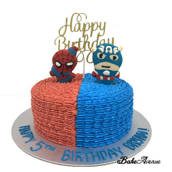 Avengers Macaron Topper Cake (Design 2)