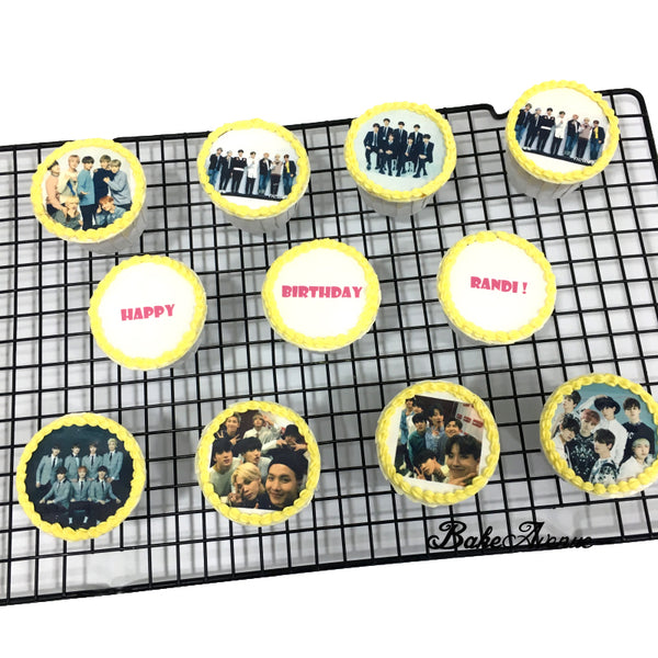 Kpop BTS icing image Cupcakes