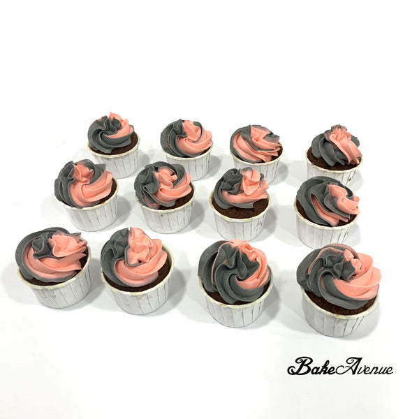 Dual Colored Buttercream Cupcakes (Customise Your Own Color)