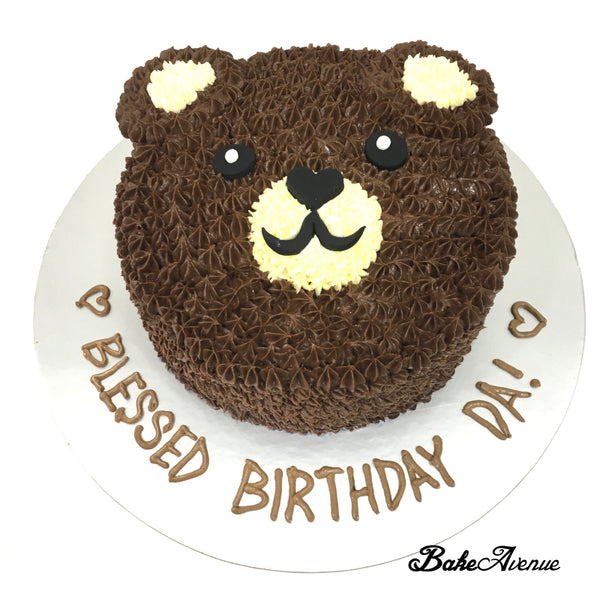 Bear Face Cake