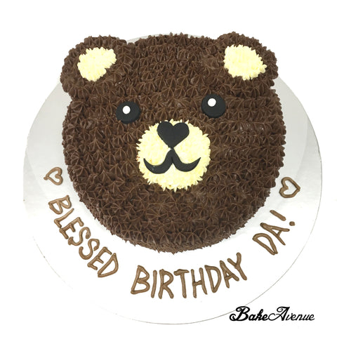 Bear Face Cake