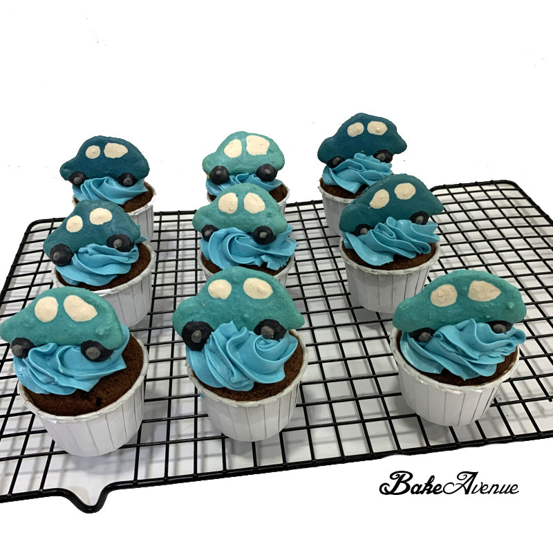 Car Macaron Cupcakes