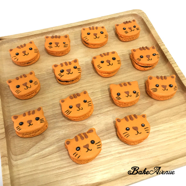 Cat Macarons (Orange)