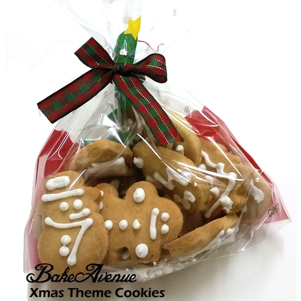 Christmas Cookies - Christimas Theme Assorted Butter Cookies in a Bag