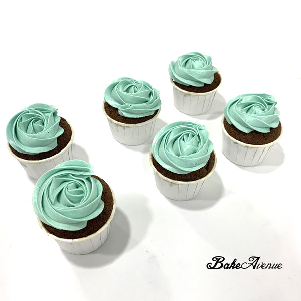Colored Buttercream with Gold Cupcakes (Customise Your Own Color)