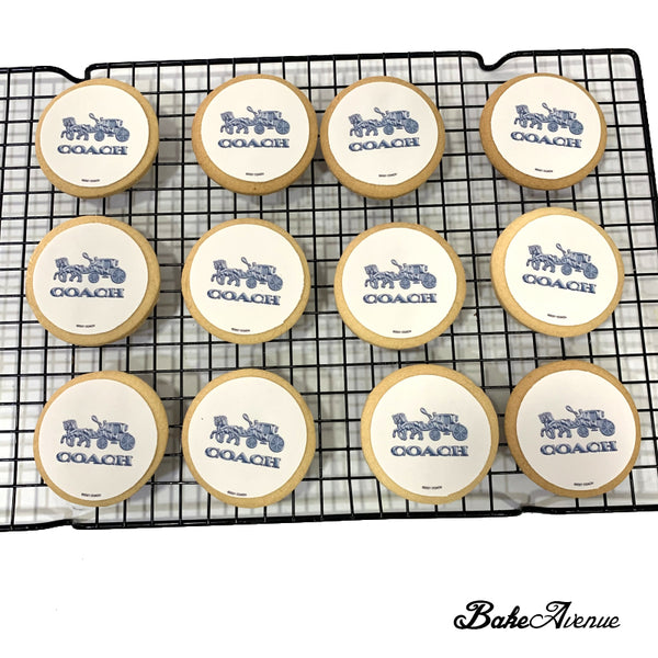 Corporate Orders - Customised Cookies - Company Event (Round) - No skirting
