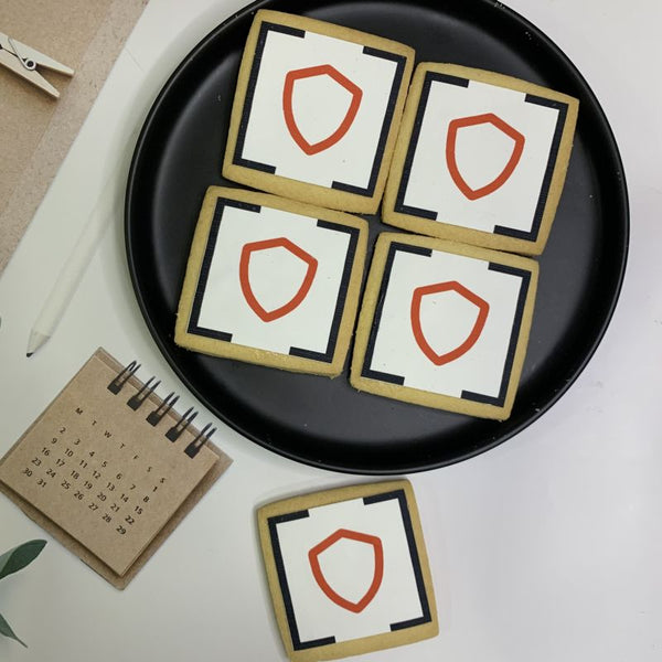 Corporate Orders - Customised Cookies - Company logo (Square)
