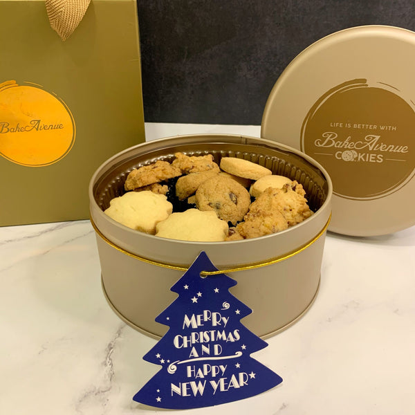 Corporate Orders - Christmas Goodies (Assorted cookies in a tin) with your company tag/Christmas greetings