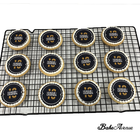 Corporate Orders - Customised Cookies - Company Anniversary (Round)