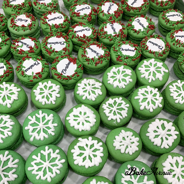 Corporate Orders - Customised Design Macarons | Occasion (Christmas) (Box of 6)