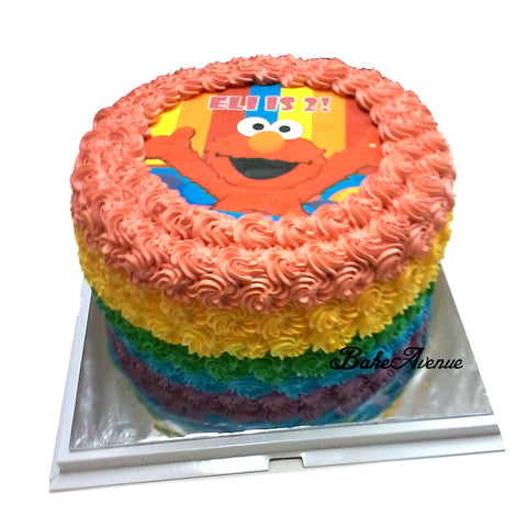 Elmo Rainbow Cake