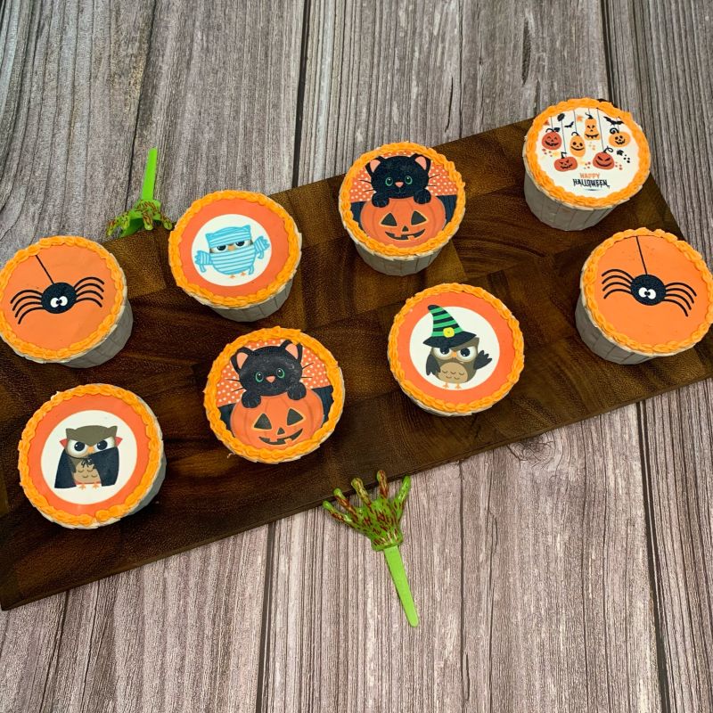 Halloween icing image Cupcakes