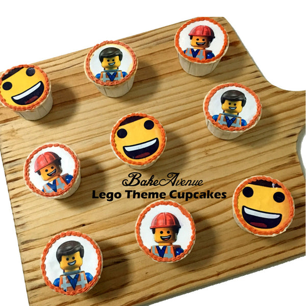Lego icing image Cupcakes
