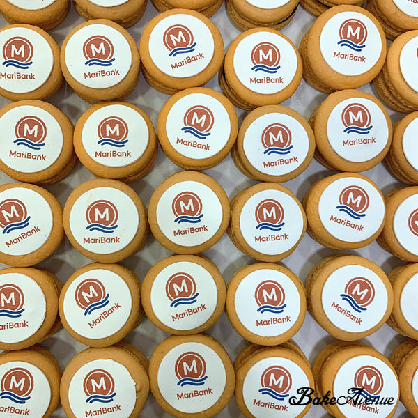 Corporate Orders - Round Macarons | Company Logo