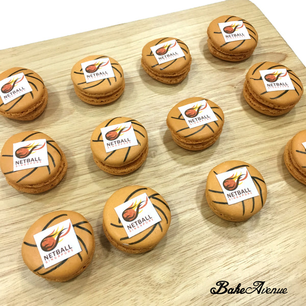 Corporate Orders - Customised Design Macarons | Sports (Netball)
