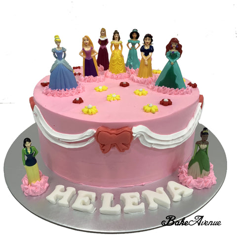 Disney Princess Toppers Ombre Cake