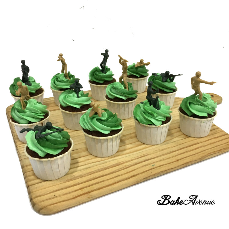 Soldier Theme Cupcakes