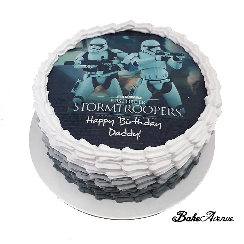 Starwars icing image Ombre Cake