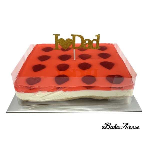 Strawberry Jelly Heart Cheese Cake