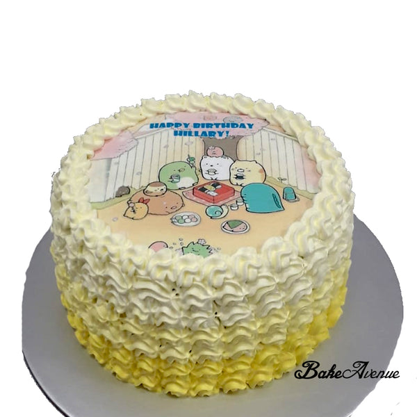 Sumikko Gurashi icing image Ombre Cake