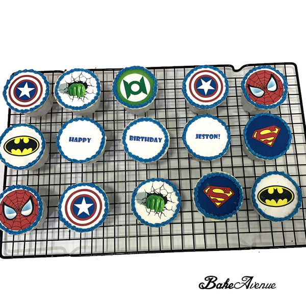 Avengers icing image Cupcakes