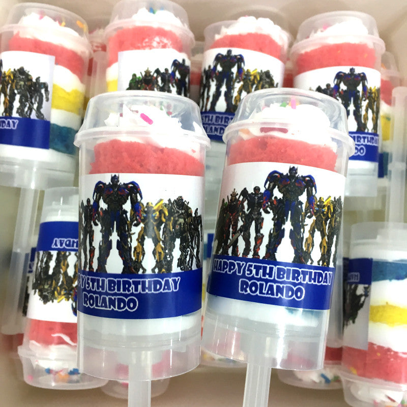 Transformer Theme Push Pops