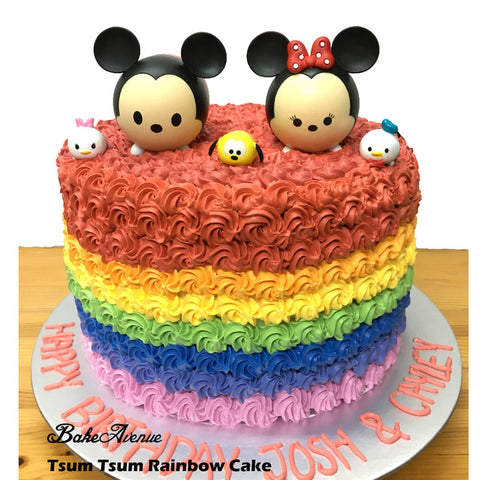 Tsum Tsum Rainbow Cake
