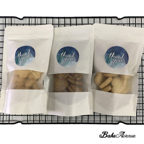 Corporate Orders - Cookies in Kraft Ziplock Bags (With Company Logo Sticker)