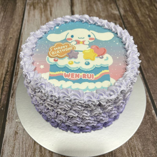 Cinnamoroll icing image Ombre Cake