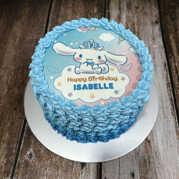 Cinnamoroll icing image Ombre Cake