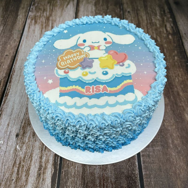 Cinnamoroll icing image Ombre Cake