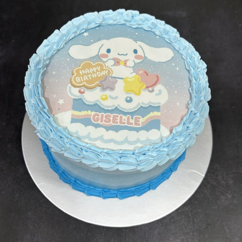 Cinnamoroll icing image Ombre Cake (Smooth Finish)