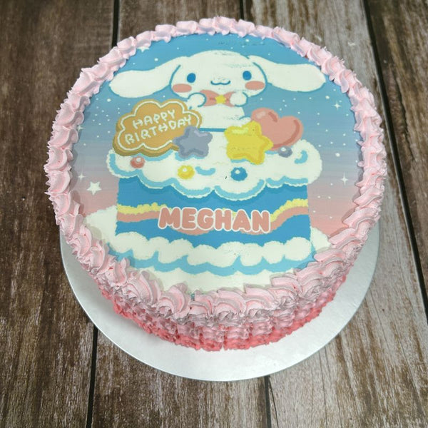 Cinnamoroll icing image Ombre Cake