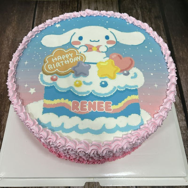 Cinnamoroll icing image Ombre Cake