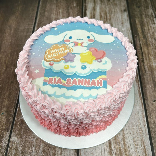 Cinnamoroll icing image Ombre Cake