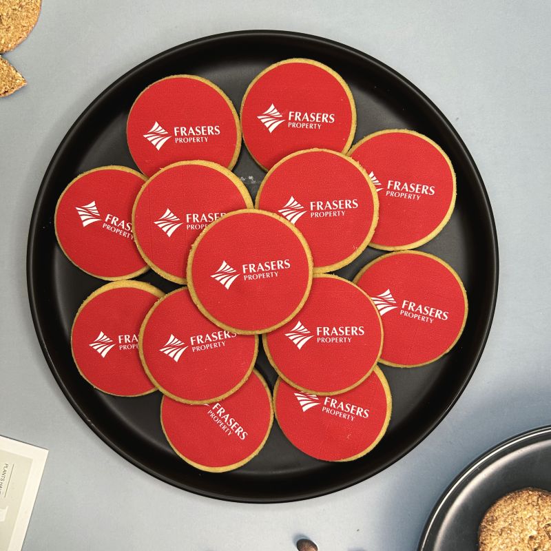 Corporate Orders - Customised Small Cookies - Company Logo (Round)