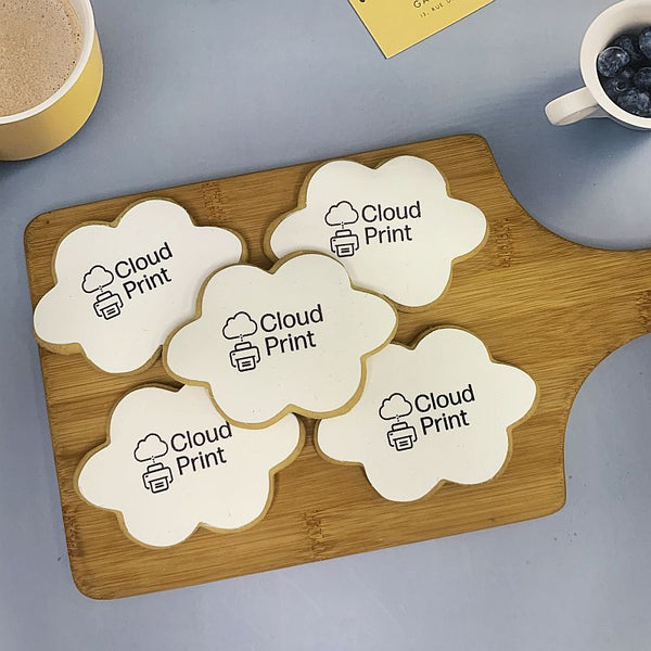 Corporate Orders - Customised Cookies - Company logo (Cloud)