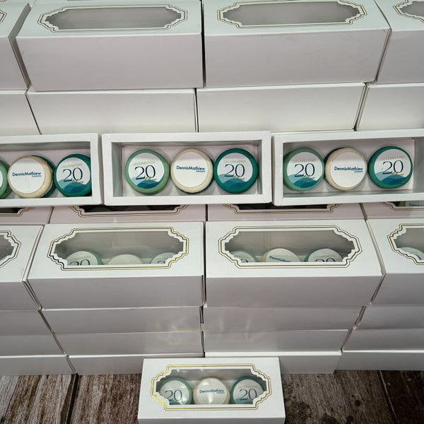 Corporate Orders - Macarons in Packaging of 3