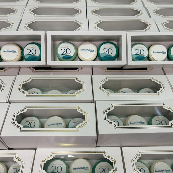 Corporate Orders - Macarons in Packaging of 3