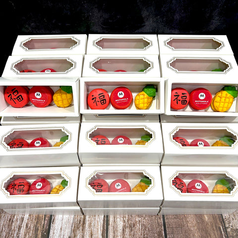 Corporate Orders - CNY Theme Macarons (Box of 3)
