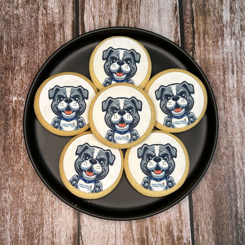 Corporate Orders - Customised Cookies - Company Mascot | Product (Round) - No skirting